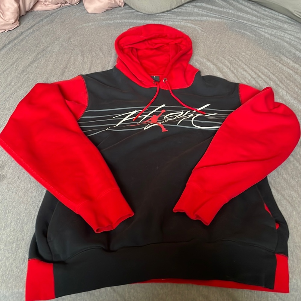 Mens Rare Large nike air jordan flight hooded sweatshirt